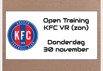 Prikbord: 30 november Open Training KFC VR (zon)