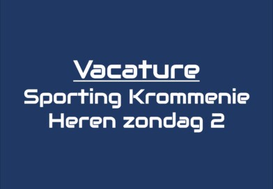 Vacature trainer Sporting Krommenie zondag 2 (’24/’25)