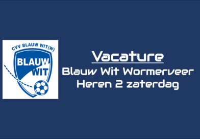 Vacature: Blauw Wit W zoekt trainer Heren 2 selectie (zat)